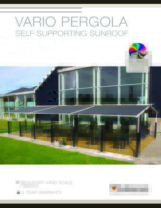 Helioscreen Vario Pergola