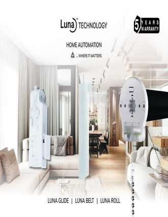 Luna Technology Brochure Electric Curtains and Electric Roller Blinds
