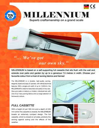OZTECH Millennium Folding Arm Awning