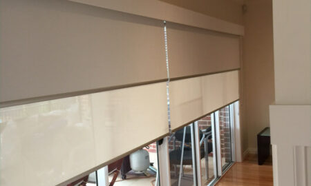 designer double roller blinds