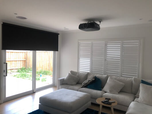 plantation shutters pvc and blockout roller blinds