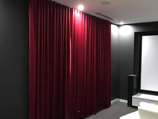 Theatre Curtains Alfresco Blinds Co, Sound Absorbing Curtains For Home Theater