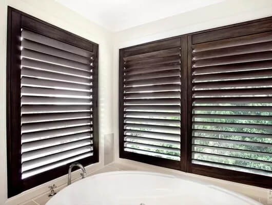 Elegant plantation shutters