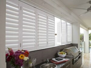 Stylish plantation shutters