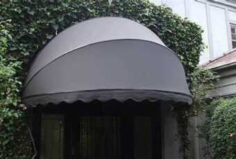 bow awning grey