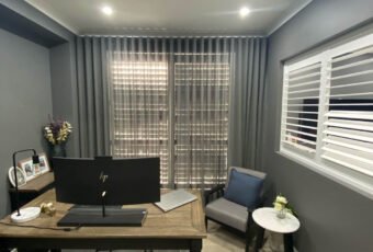 charcoal wave fold sheer curtain victoria