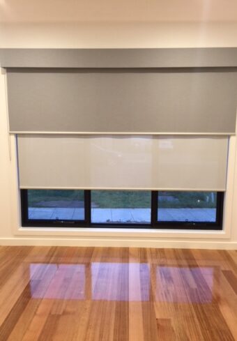 dual roller and fabric pelmets