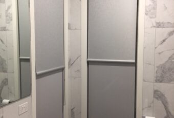 dual roller recessed with dual brackets