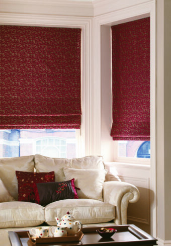 fabric roman blinds