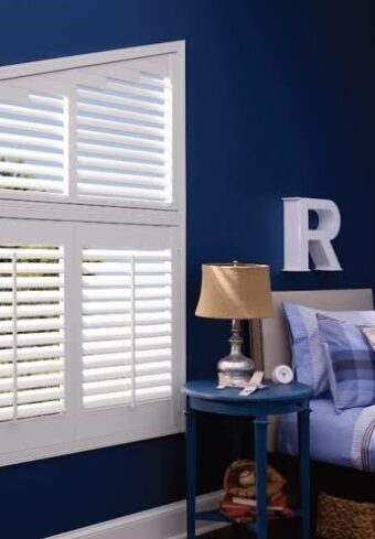 triabgle shape plantation shutter