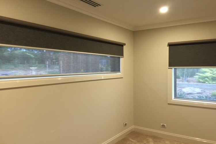 Blackout Blinds installed in room