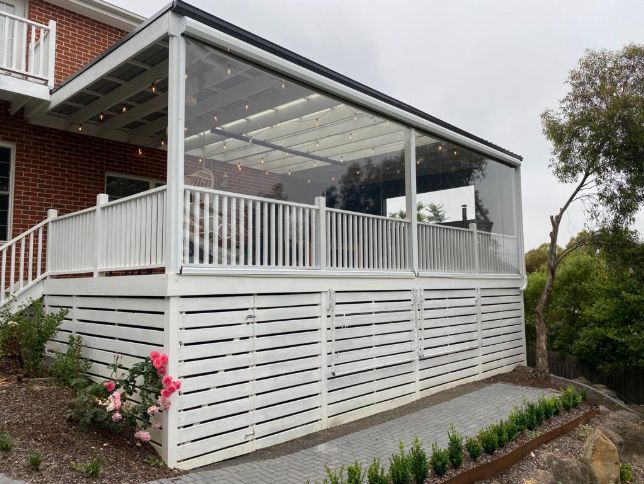 motorised pvc ziptrak blinds in diamond creek