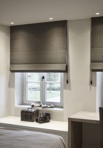 back batten roman blinds in fabrics