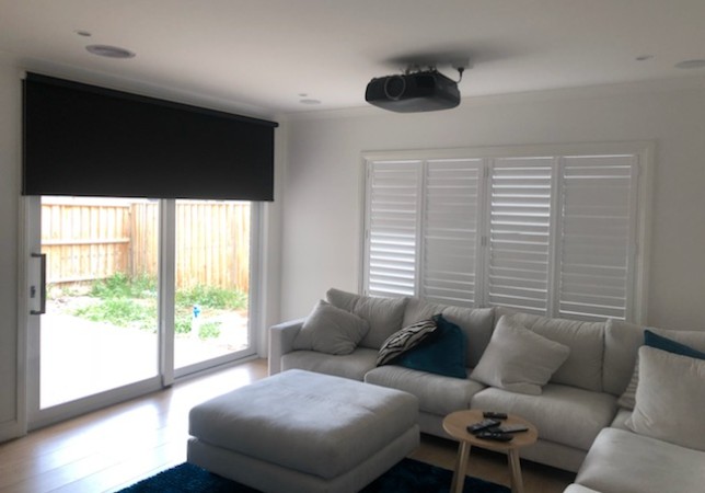 plantation shutters pvc and blockout roller blinds