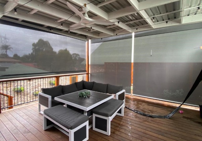 eshade awnings straight drop crank op in patio