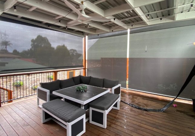 eshade awnings straight drop crank op in patio