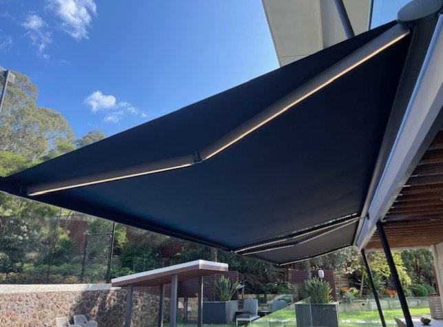 led siena awning in lower plenty