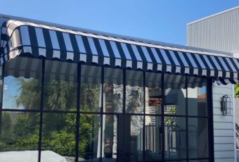 CUSTOM 5M DUTCH HOOD BLACK & WHITE CANVAS 3