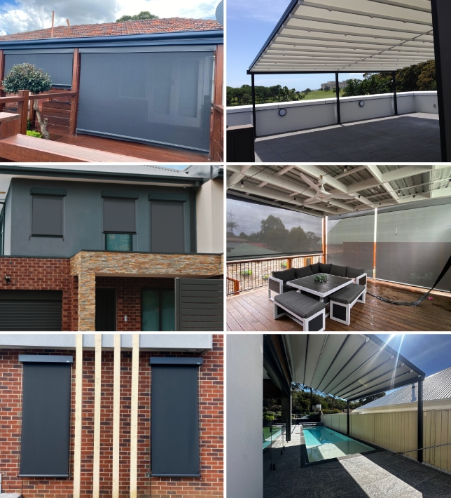 Designer Window Awnings, Roof Awnings and External Blinds