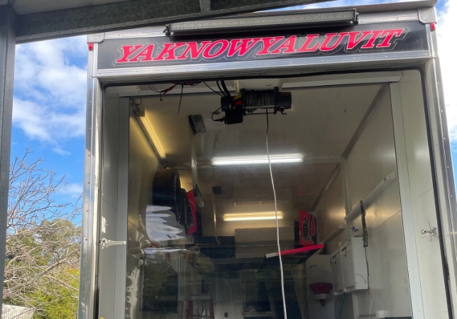 clear pvc ezip installation in racing truck 1