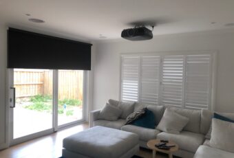 plantation shutters pvc and blockout roller blinds