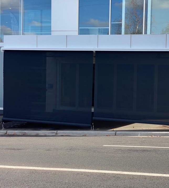 straight drop crank japanese restaurant sunscreen mesh