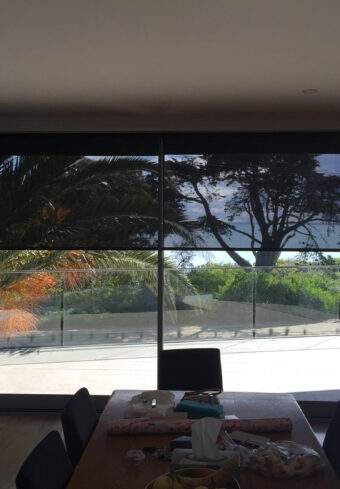 sunscreen roller blinds with link system
