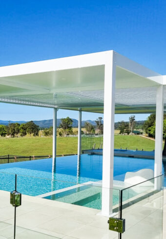 lumex roofing system over pool