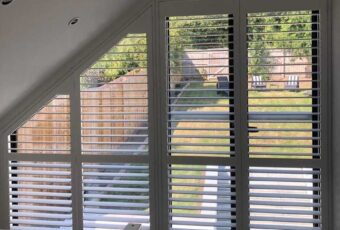 shaped basswood shutters