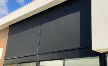 wire guide outdoor blinds