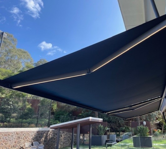led siena awning in lower plenty