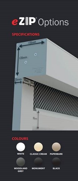eZIP blinds options
