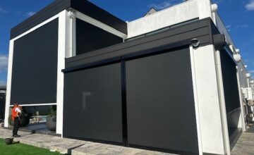 ipscreen outdoor blinds provide weather protection and privacy for alfresco areas