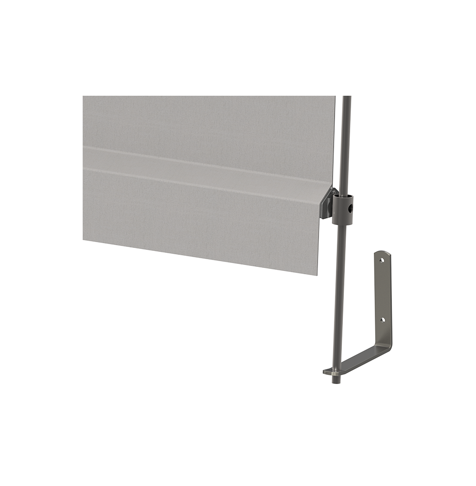 Straight drop window awning mechanism